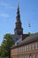 Tower of Vor Frelsers Church in Copenhagen, Denmark, Europe