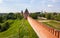 Tower and wall of the Kremlin