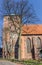 Tower of the Wilhadi church in the historical center of Stade