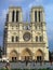 Towering Notre Dame Cathedral on Ile de la Cite, Paris, France