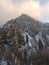 Towering Peaks at Sunset