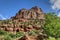 Towering Rocky Butte in Zion National Park