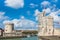 Towers of ancient fortress of La Rochelle France