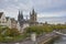 Towers of Cologne cathedral, and great saint Martin church, Cologne