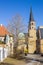 Towers of the Dom church in the center of Merseburg