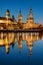 The towers of Dresden at dawn