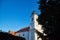 Towers of the famous Benedictine Monastery of Tihany Tihany Abbey in a summer evening