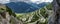 Towers of Fraele ascent wide view, Touristic attraction in Valtellina