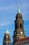 Towers of the Kreuzkirche and Townhall