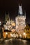 Towers of Mala Strana, on Charles Bridge, Prague