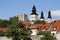 Towers of the medieval Visby cathedral in Gotland, Sweden.