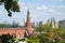 Towers Moscow Kremlin in solar weather