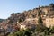 Towers over Cotignac in Provence, a region of southern France