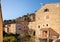 Towers over Cotignac in Provence, a region of southern France