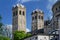 towers of the romanesque basilica of st. gereon in cologne