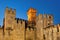 Towers of Scaliger castle in Sirmione on Lake Garda