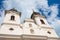 The towers of the Tihany Abbey at Lake Balaton