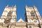 Towers of Westminster Abbey founded by Benedictine monks in 960AD, Westminster, London