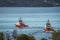 Towing boats leaving Bergen harbour