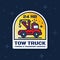 Towing and transport service sticker design