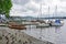 The town of Ambleside on Lake Windermere