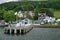 The town of Ambleside on Lake Windermere