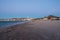 The town of Carboneras de Almeria under the moon