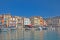 Town of Cassis seen from the sea
