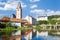 Town and castle Rozmberk nad Vltavou, Southern Bohemian region, Czech republic, Europe