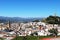 Town and castle, Velez Malaga, Spain.