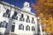 A town church on an Autumn day in Newfane Vermont