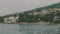 Town of Crikvenica in Kvarner bay area of Croatian part of Adriatic sea seen from the tourist boat