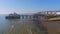 The town of Eastbourne and its famous pier from above