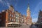 Town Hall located on Dluga street Long lane in old town of Gdansk, Poland