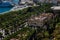 Town hall Malaga Park, Pedro Luis Alonso gardens view from above