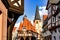 Town hall and market square in Michelstadt, Germany