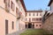 TOWN HALL OF ORTA SAN GIULIO VILLAGE IN AN HISTORICAL BUILDING IN ITALY