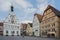 Town Hall Rathaus at Marktplatz - the main square of Rothenburg ob der Tauber, Germany