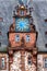 Town Hall renaissance tower with the clock gable in Marburg, Hesse, Germany