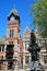 Town Hall and statue, Burton upon Trent.