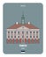 Town Hall in Tartu, Estonia. Architectural symbols of European cities