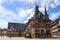 Town hall Wernigerode with timber facade in Harz, Germany