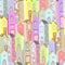 Town houses seamless pattern background