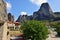 Town of Kastraki, Meteora mountains in Thessaly, Greece