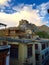 Town of Leh below Leh Palace in Leh India