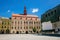 Town Municipal hall at Masaryk Square, Jihlava, Czech Republic. July 05, 2020