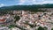 Town of Novi Vinodolski aerial panoramic view