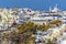 The town of Oia on the edge of the Caldera in Santorini