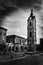 Town old Jaffa clock tower Israel street sky