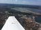 Town of Portoroz, Slovenia from the air - pilot view
